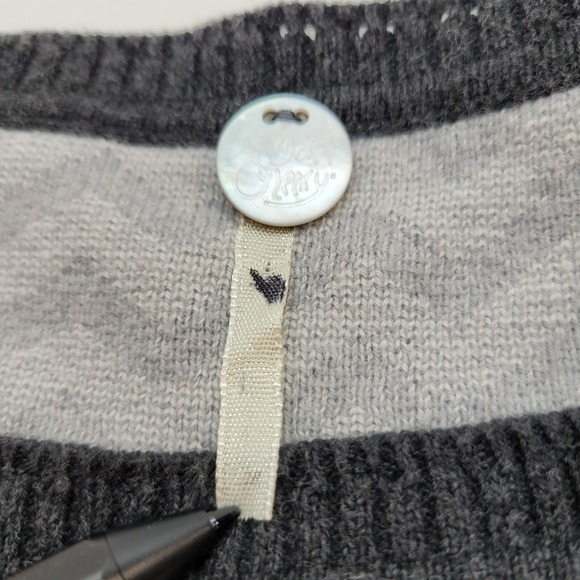 Anthropologie Margaret O'Leary Oversized Sweater Womens M Geometric Cotton - Picture 3 of 13